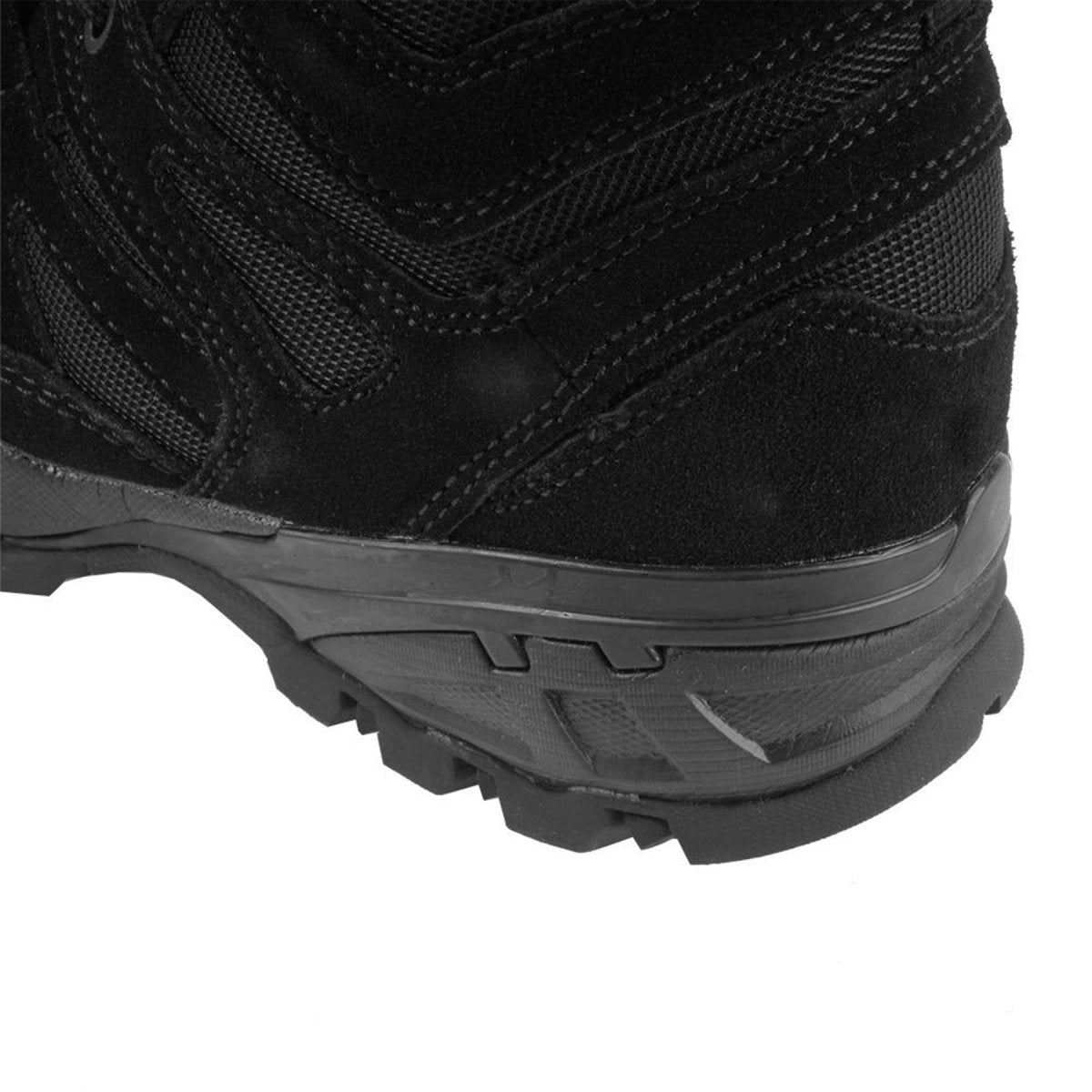 Bottes MIL-TEC SQUAD mi-mollet semelle ronde camping extérieur chaussures en daim noir