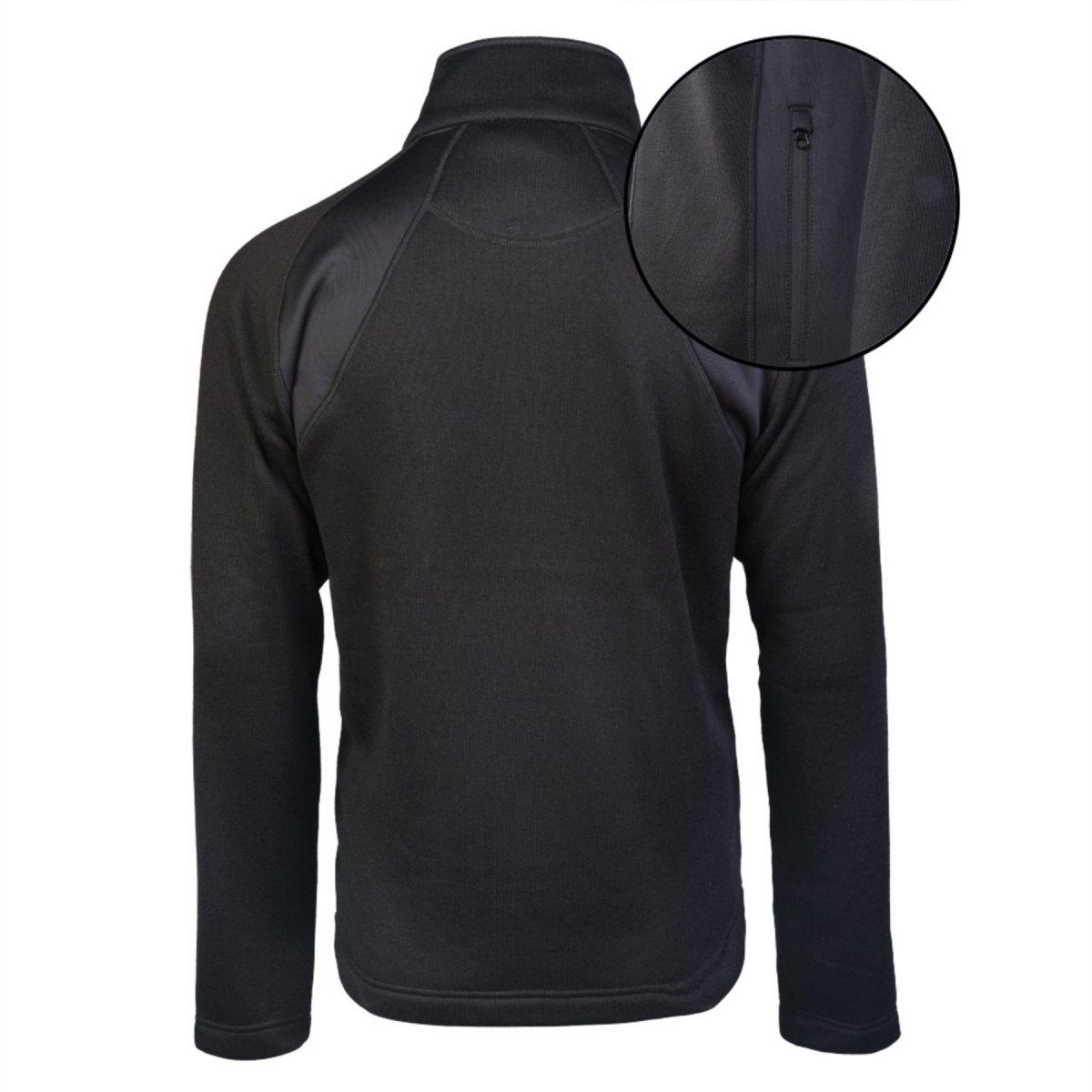 Mil-Tec Structure Veste polaire chaude tactique extérieure poches zippées noir