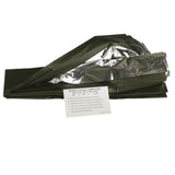 Mil-Tec Couverture de Survie Thermique d'Urgence Légère Olive Aluminiumisée