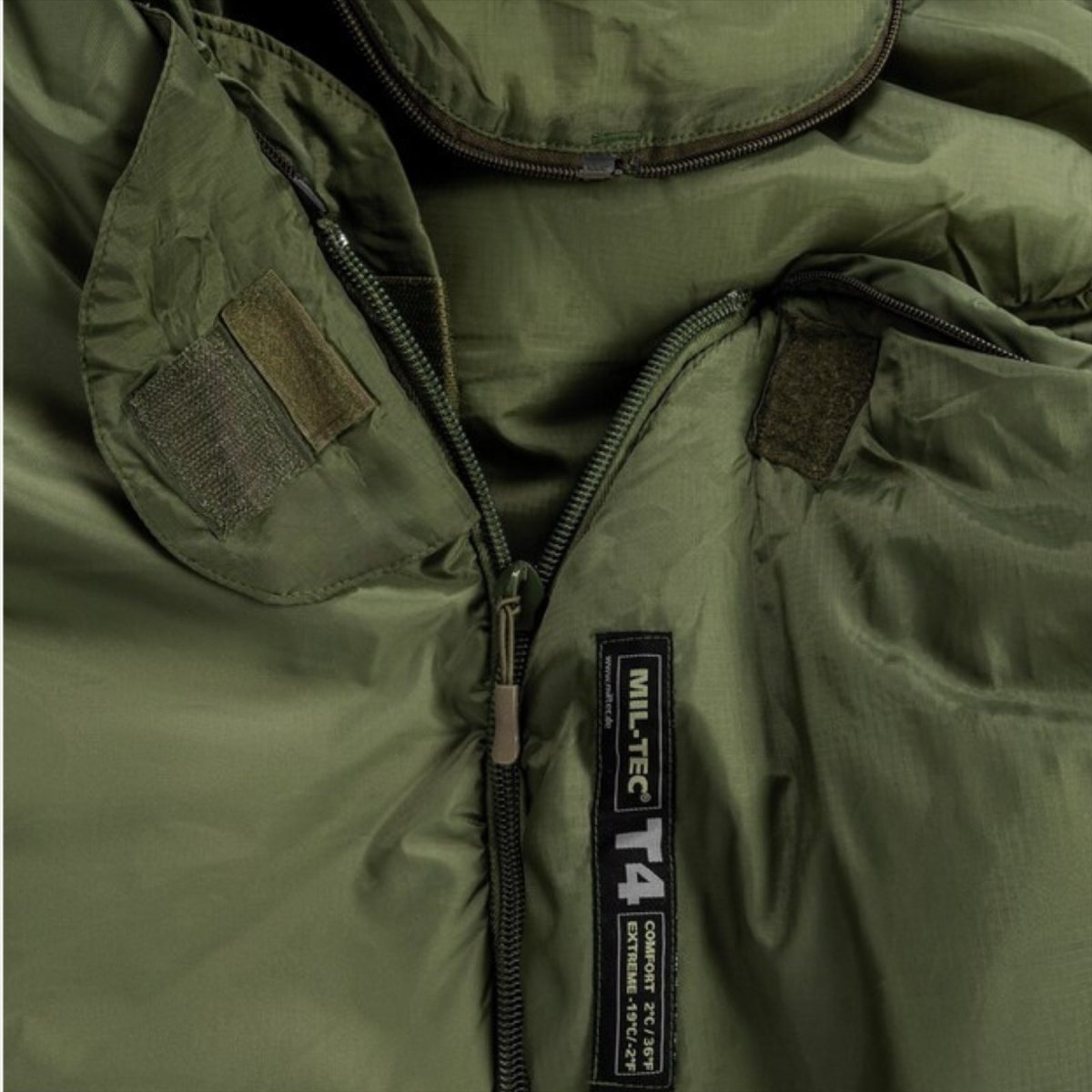Mil-tec tactical 4 sac de couchage en téflon enduit d'isolation thermolite olive