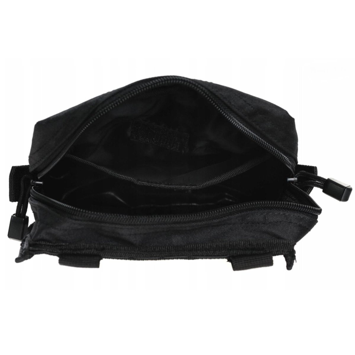 Pochette de ceinture tactique MIL-TEC avec fixation Molle et fermeture à glissière, sac utilitaire noir