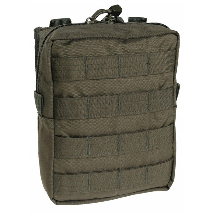 Pochette de ceinture tactique olive MIL-TEC avec fermeture à glissière et fixation MOLLE pour une utilisation extérieure et militaire