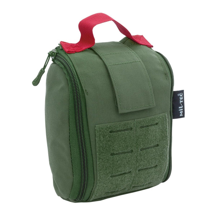 Trousse de premiers secours tactique Mil-Tec Pochette médicale olive type taupe Pochette IFAK 25 pièces - GoMilitar