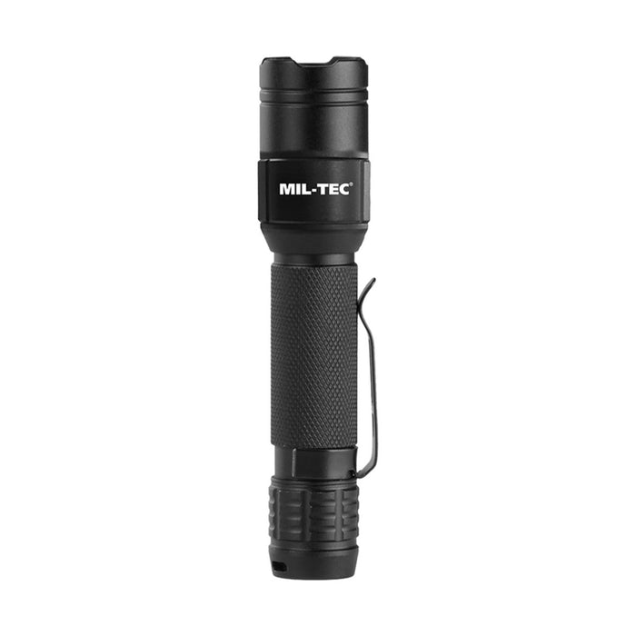Lampe de poche tactique MIL-TEC 450 lumens USB-C interrupteur arrière rechargeable Cree-GoMilitar
