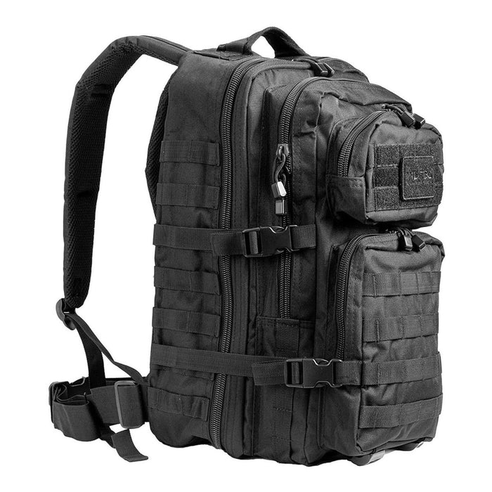 Sac à dos tactique noir MIL-TEC U.S. Assault 36L avec plusieurs compartiments et bretelles réglables pour la randonnée et l'extérieur