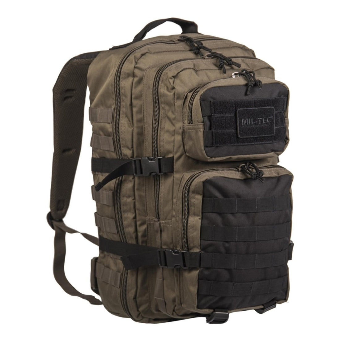 Sac à dos MIL-TEC US Assault Ranger olive noir 20L sac à dos de randonnée trekking