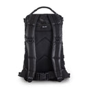 Back view of MIL-TEC U.S. Assault Ranger 36L tactical backpack with padded straps and PVC coated black material
