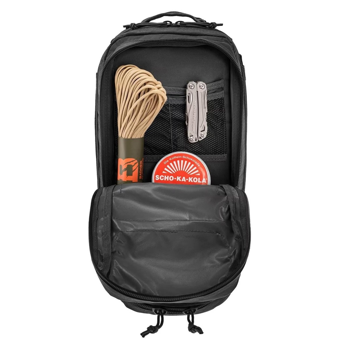 Sac à dos tactique de camping en plein air de style US Assault MIL-TEC 20L noir