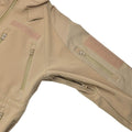 Veste de randonnée coupe-vent MIL-TEC Softshell coupe-vent Zips doublure polaire Coyote