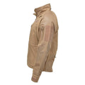 Veste de randonnée coupe-vent MIL-TEC Softshell coupe-vent Zips doublure polaire Coyote