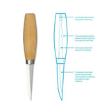 MORAKNIV Woodcarving 106 outil de travail du bois couteau à découper artisanal en acier au carbone