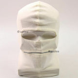 NOUVEAU masque facial blanc de l'armée italienne Italie cagoule masque à deux trous avec fermeture éclair