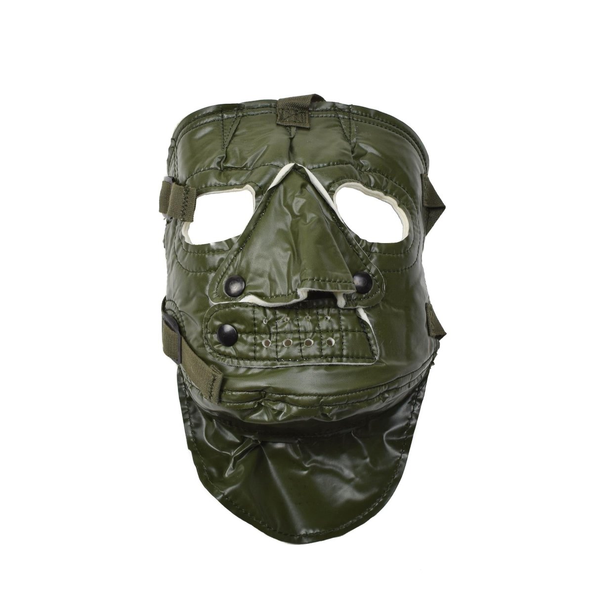 Nouveau masque facial pour temps froid de l'armée américaine. Masque militaire effrayant. Masque américain vert