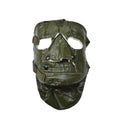 Nouveau masque facial pour temps froid de l'armée américaine. Masque militaire effrayant. Masque américain vert
