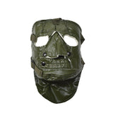 Nouveau masque facial pour temps froid de l'armée américaine. Masque militaire effrayant. Masque américain vert