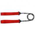 SCIE DE POCHE NORDIQUE Tronçonneuse à main compacte et portable pour camping d'urgence avec poignées rouges