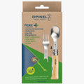 Opinel Picnic+ N°08 Ménagère Couteau Pliant Cuillère Fourchette Camping Hêtre