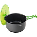 Ensemble de 4 casseroles Optimus Terra Camp Kit de cuisine antiadhésif pour camping-car en plein air 7 pièces