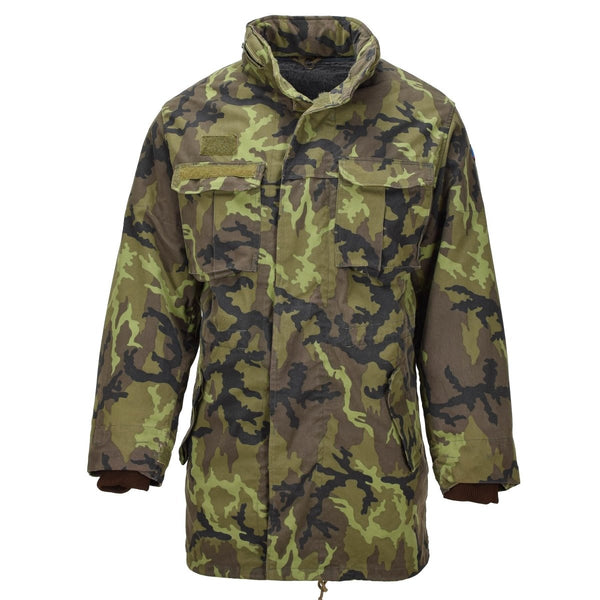 Origial Czech Military Parka style Jacket Linning Faux fur M95 Camouflage - GoMilitar