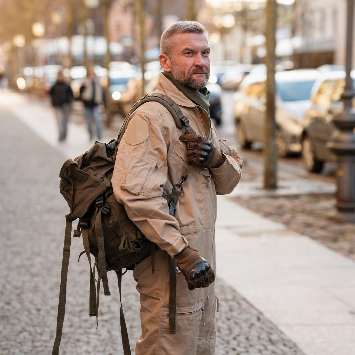 Sac à dos tactique militaire d'origine autrichienne avec couvercle supérieur amovible 25 l OD Green