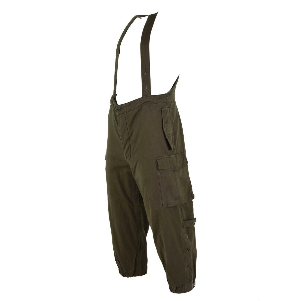 Pantalon de combat original de l'armée autrichienne, salopette militaire olive OD avec bretelles, NEUF