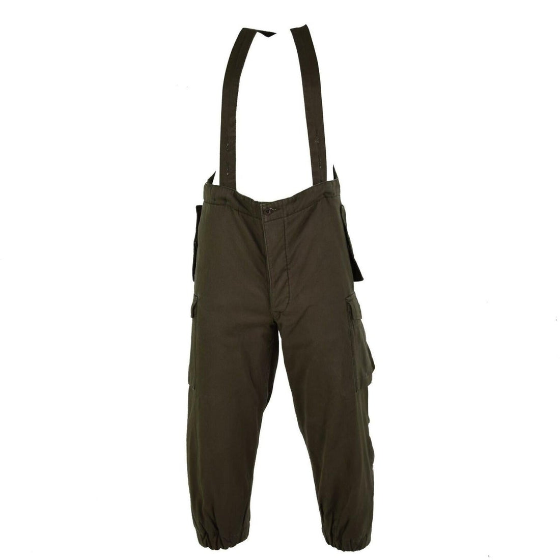 Pantalon de combat original de l'armée autrichienne, salopette militaire olive OD avec bretelles, NEUF