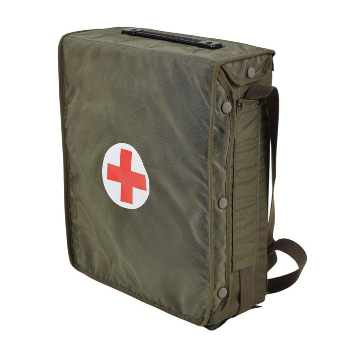 Sac de premiers secours original de l'armée autrichienne épaule olive médecin survie médicale NOUVEAU - GoMilitar