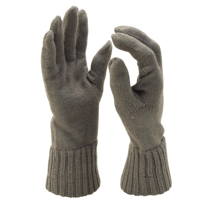 Gants en laine de l'armée autrichienne d'origine plus chauds hiver marron extérieur tricoté NOUVEAU - GoMilitar