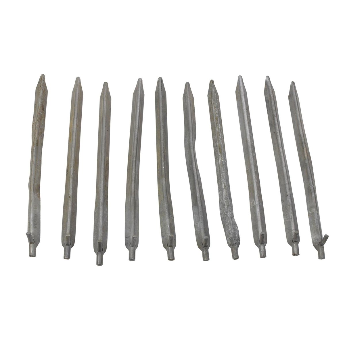 Piquets de tente en aluminium militaires autrichiens d'origine, piquets de camping, paquet de 10, 26 cm