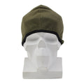 Bonnet en polaire militaire autrichien d'origine doux et chaud pour l'hiver en plein air Olive
