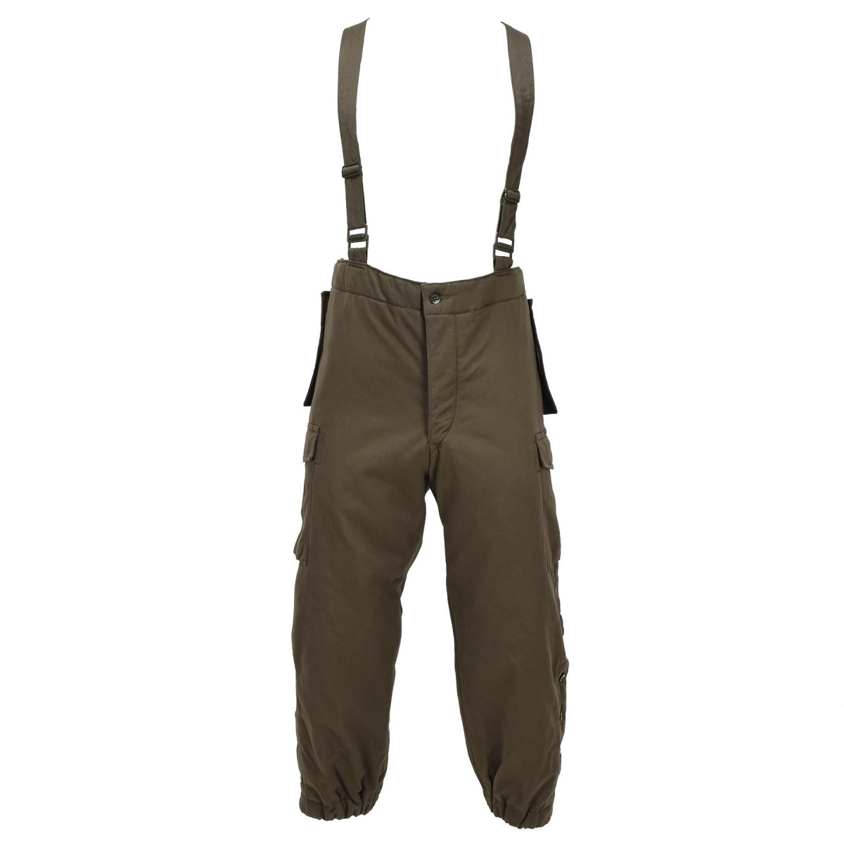 Pantalon d'hiver militaire autrichien original isolé hydrofuge olive