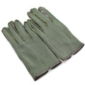 Gants de combat originaux de l'armée belge style Seconde Guerre mondiale gants en cuir nylon Olive NEUF