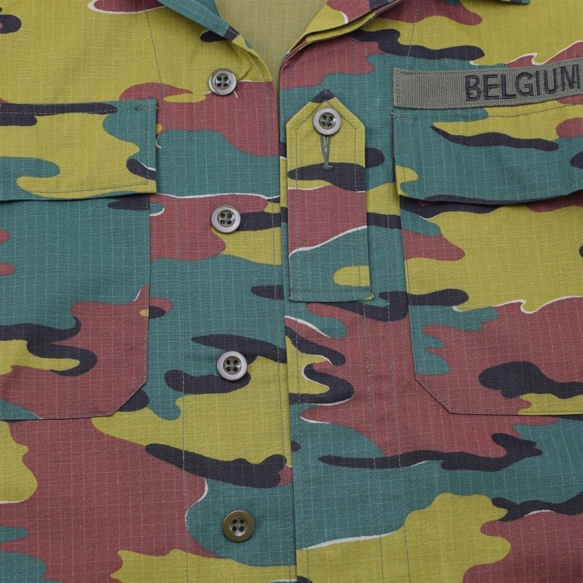 Chemises de combat de campagne originales de l'armée belge Ripstop BDU jigsaw troupes veste NEUF