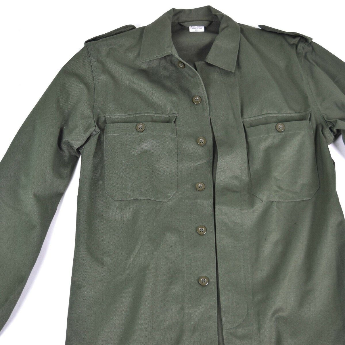 Veste de campagne militaire BDU originale de l'armée belge chemise olive de combat militaire NEUF