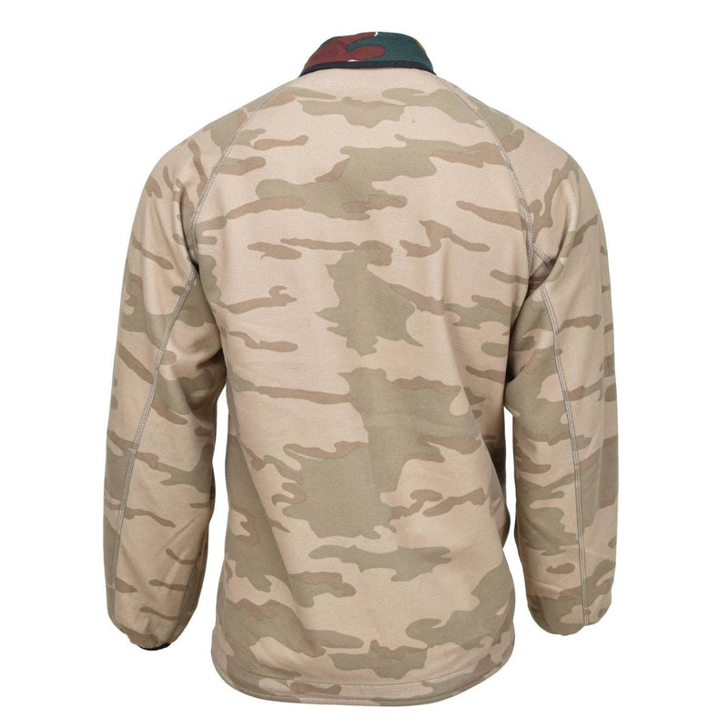 Veste polaire originale de l'armée belge réversible coupe-vent BDU jigsaw jumper
