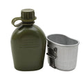 Cantine Militaire Belge Originale 1L Pochette Plastique Gobelet Aluminium Inclus