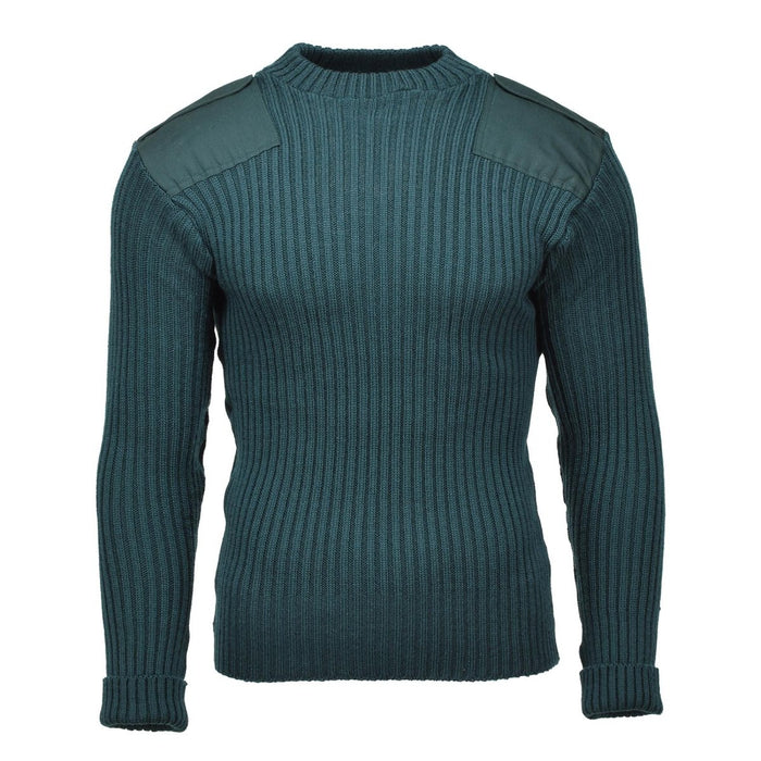 Pull commando militaire belge original pull chaud en laine tricoté vert NOUVEAU - GoMilitar