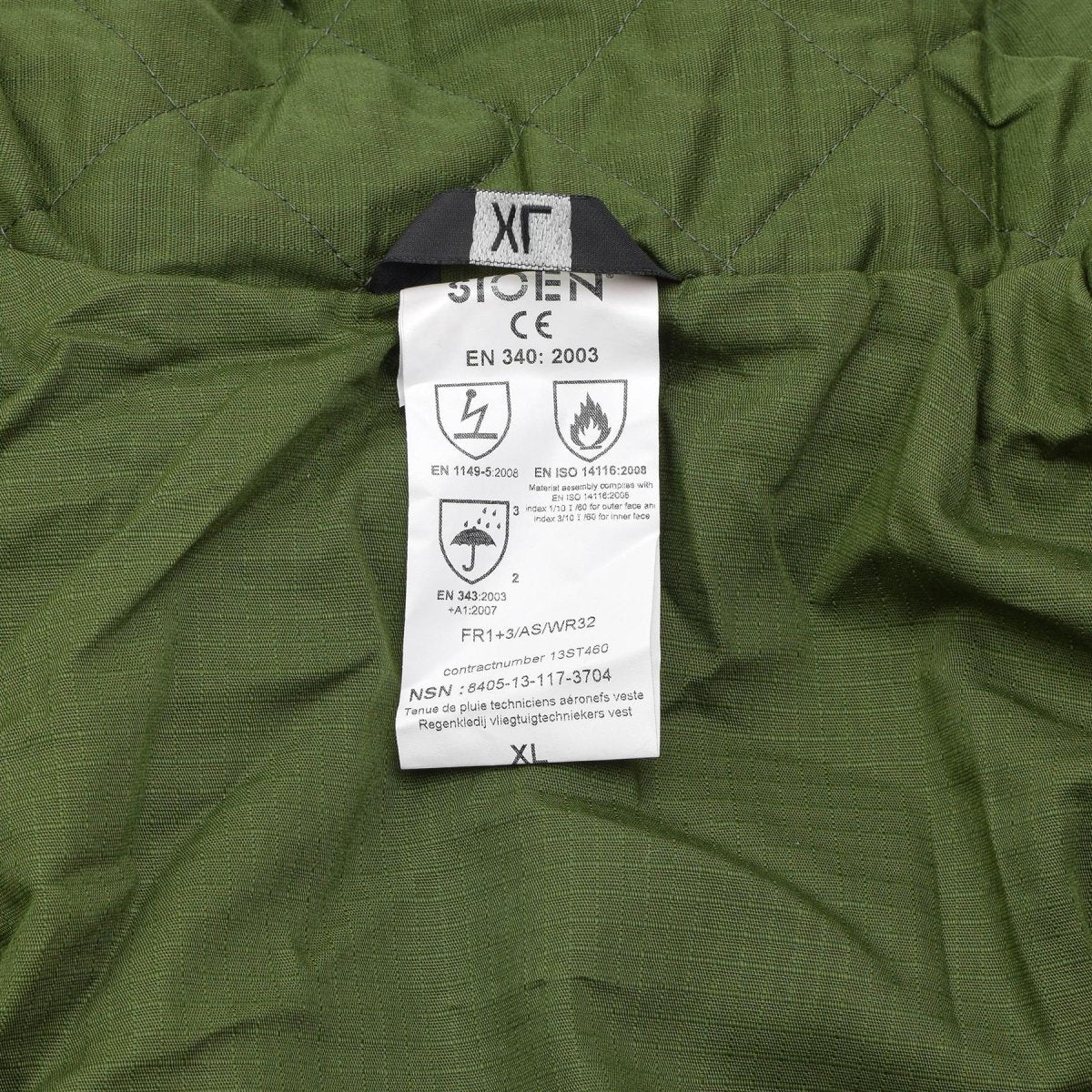 Veste longue de pluie militaire belge originale avec doublure olive imperméable NEUF