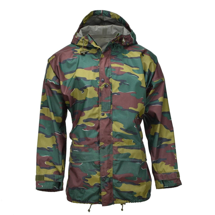 Veste imperméable militaire belge d'origine puzzle camouflage seyntex imperméable - GoMilitar