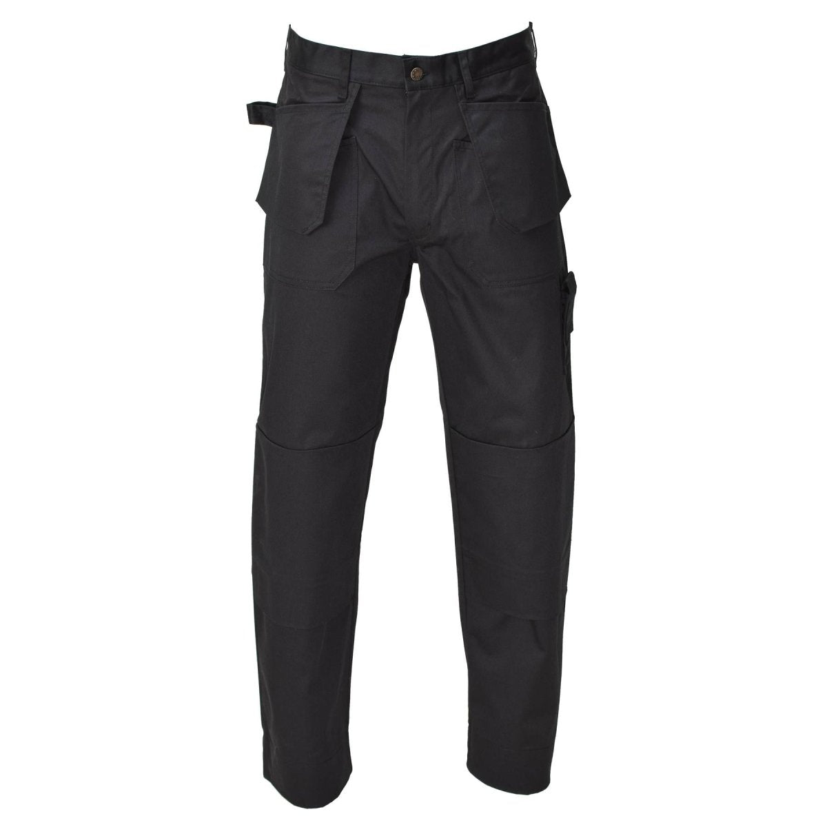 Pantalon cargo de travail militaire belge original, genoux renforcés et durables, noir, NEUF