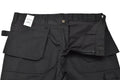 Pantalon cargo de travail militaire belge original, genoux renforcés et durables, noir, NEUF