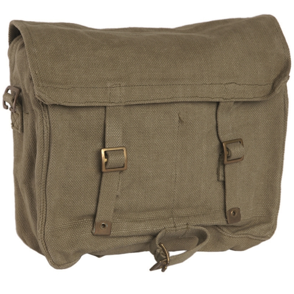 Original British Army M37 Sac à bandoulière en toile Field Haversack Pack Kaki