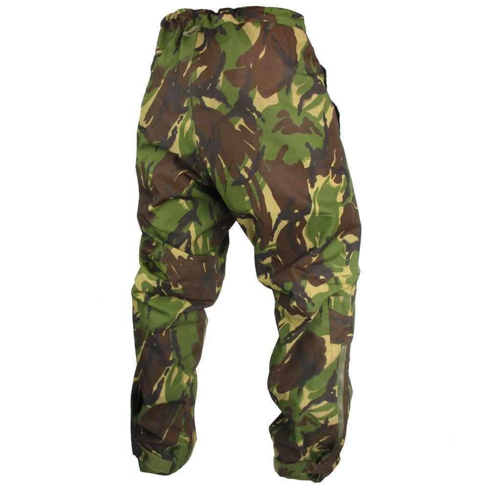 Pantalon de pluie camouflage DPM de combat militaire de l'armée britannique d'origine imperméable Goretex
