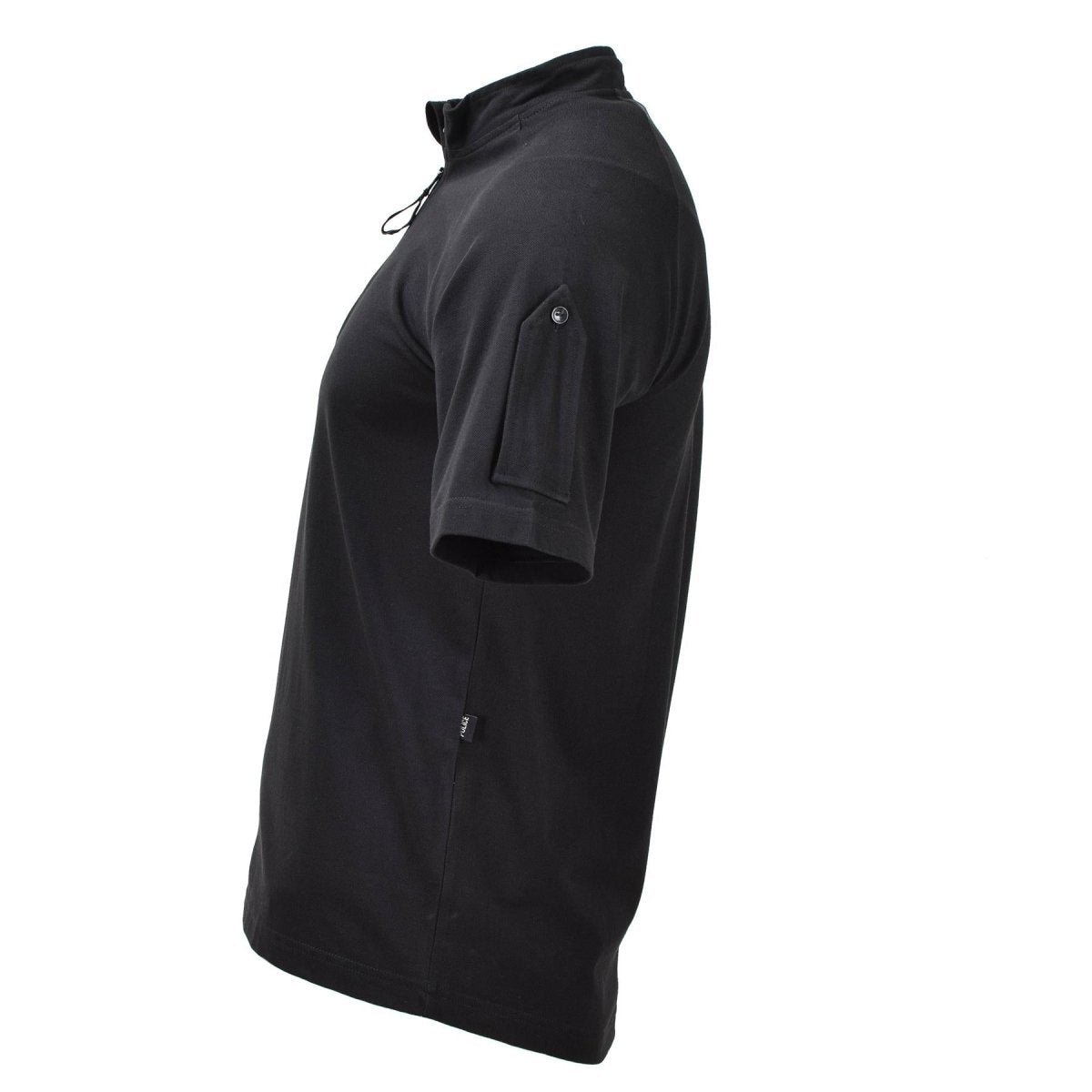 T-shirts tactiques originaux de la police de l'armée britannique à manches courtes avec fermeture éclair noire NEUF