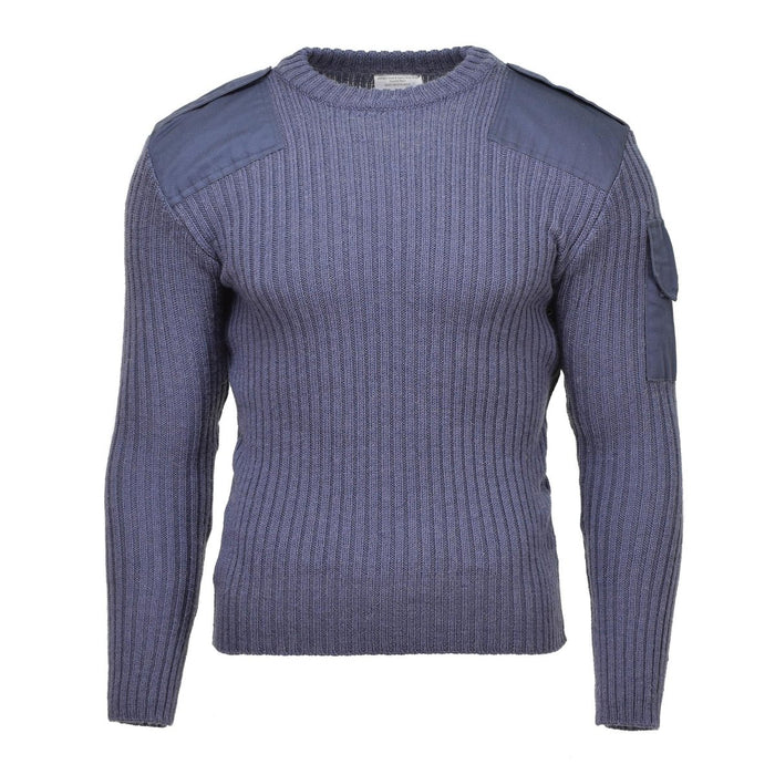 Pull original de l'armée britannique Commando Jumper Blue Grey pull Wool - GoMilitar
