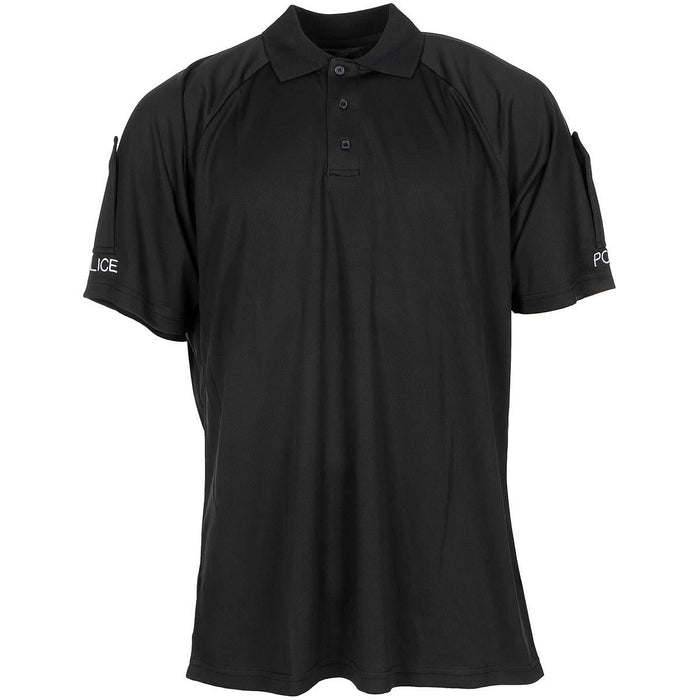 T-shirt original de l'armée britannique, polos de police tactiques respirants noirs - GoMilitar