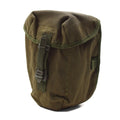 Cantine militaire britannique originale de 1 L avec couvercle à visser, pochette vintage incluse, olive