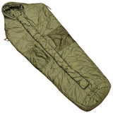 Sac de couchage d'hiver militaire britannique original en forme de maman, olive