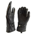 Gants de Combat militaires britanniques originaux, sangles de poignet en cuir, émis par l'armée, noirs