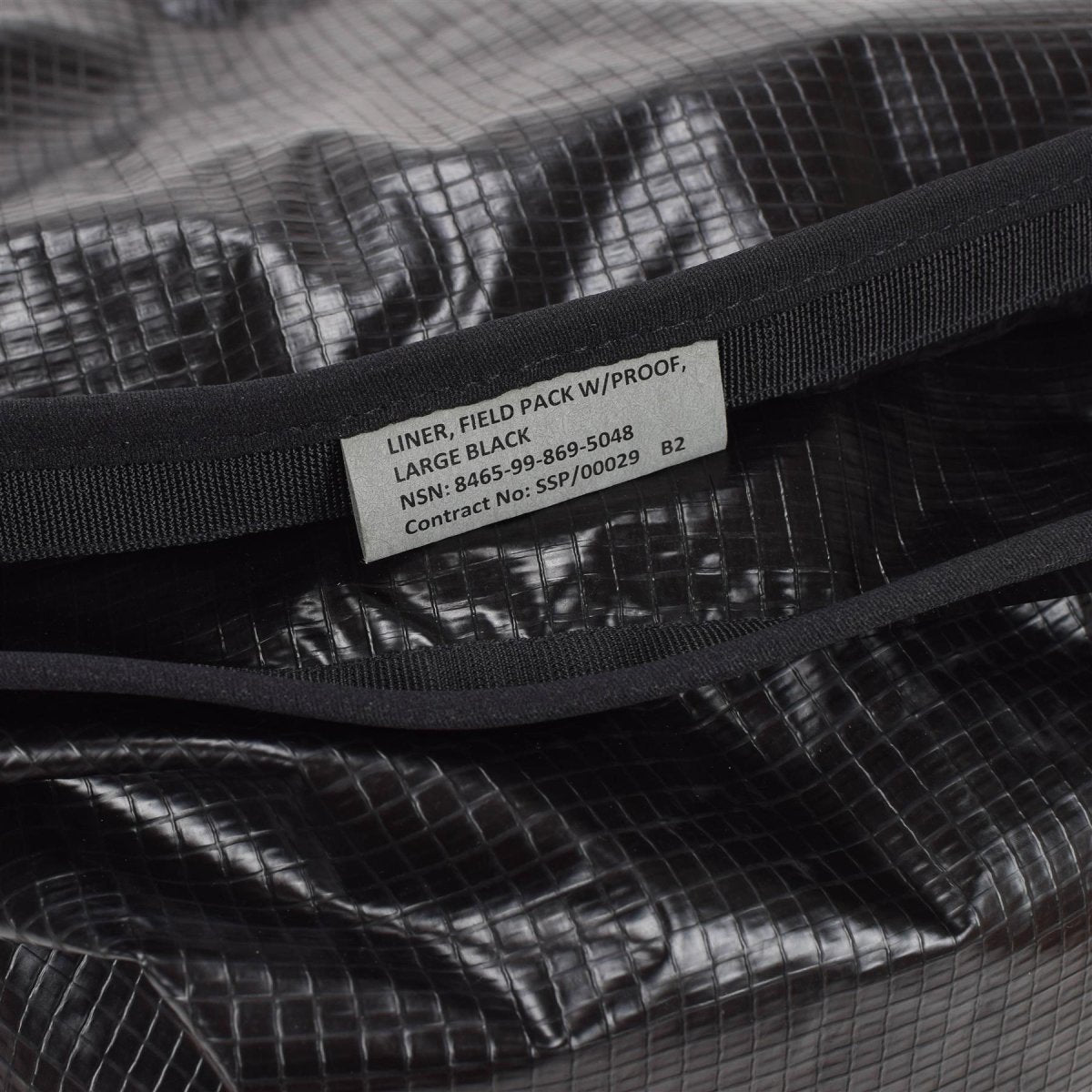 Sac étanche militaire britannique original 90L Rip-Stop Grand 65x69cm Noir